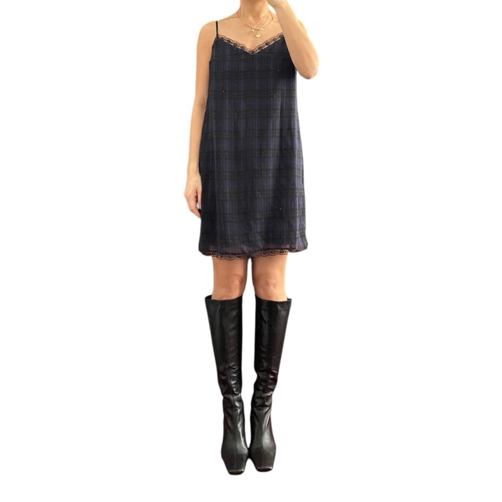 ZARA Plaid Lingerie Dress (L)